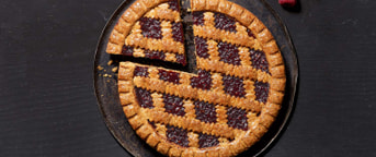 Angeschnittene Linzertorte Torta di Linz a fette